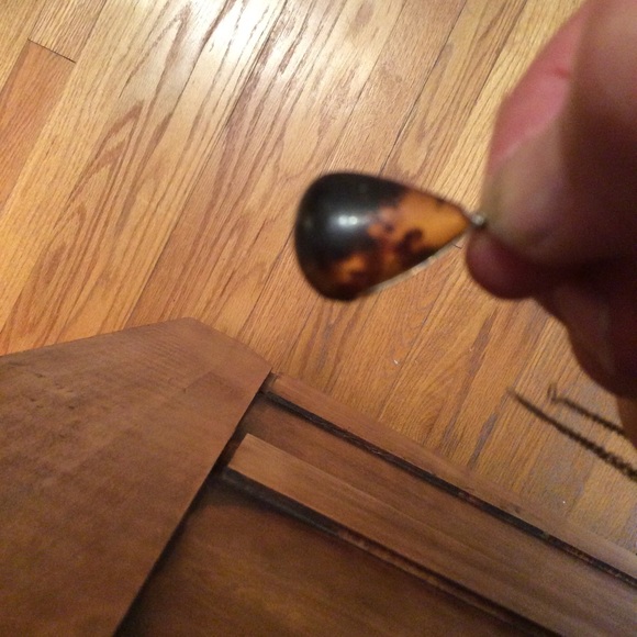 Amber orb + chips necklace - Picture 2 of 2